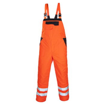 Spodnie ocieplane, zimowe ogrodniczki FLASH OC ArtMas Pomarańcz