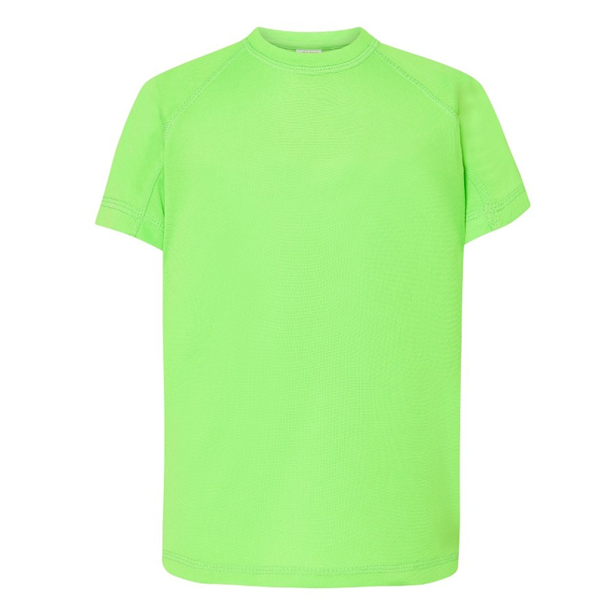 Koszulka szybkoschnąca dziecięca / młodzieżowa SPORT JHK limonkowa fluorescencyjna