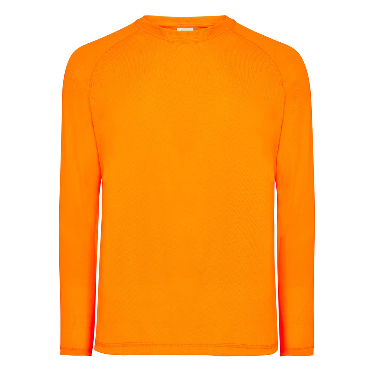 Koszulka męska sportowa z długim rękawem JHK pomarańczowy fluorescencyjny