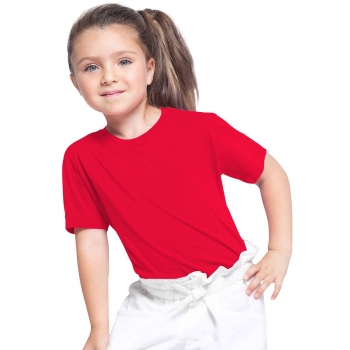 T-shirt dziecięcy/młodzieżowy z krótkim rękawem JHK czerwony