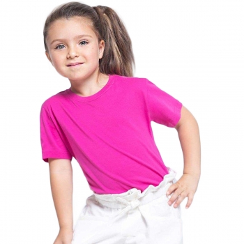 T-shirt dziecięcy/młodzieżowy PREMIUM z krótkim rękawem JHK różowy