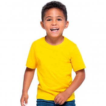 T-shirt dziecięcy/młodzieżowy PREMIUM z krótkim rękawem JHK zółty