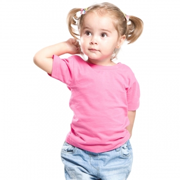 T-shirt niemowlęcy z krótkim rękawem JHK różowy