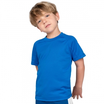 Szybkoschnący T-shirt dziecięcy/młodzieżowy JHK niebieski