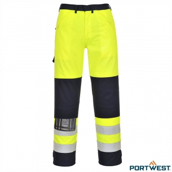 Spodnie ostrzegawcze trudnopalne FR62 Portwest