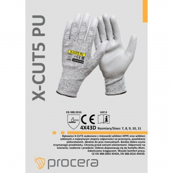 Rękawice Antyprzecięciowe X-CUT5 Procera