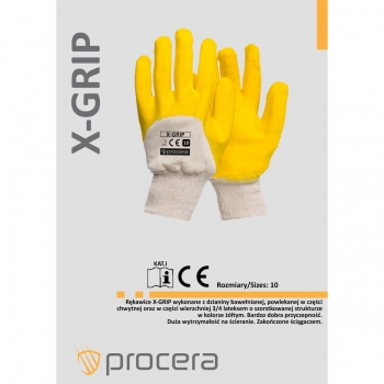 Rękawice ochronne powlekane X-GRIP Procera