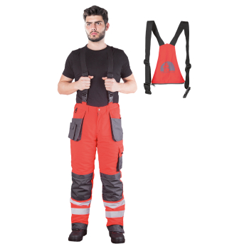 Spodnie ocieplane, zimowe ogrodniczki FORMEN Leber&Hollman 2in1 CSB