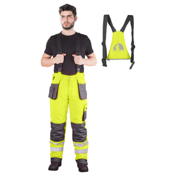 Spodnie ocieplane, zimowe ogrodniczki FORMEN Leber&Hollman 2in1 YSB