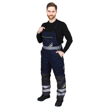 Spodnie ocieplane, zimowe ogrodniczki PRO MASTER WIN Reis