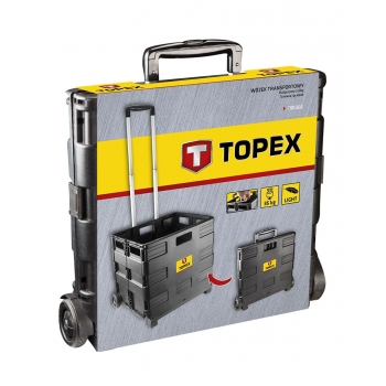 Wózek transportowy, składana skrzynka, udźwig 35kg 79R306 TOPEX