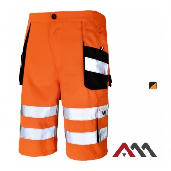 Spodnie robocze ostrzegawcze krótkie FLASH ORANGE