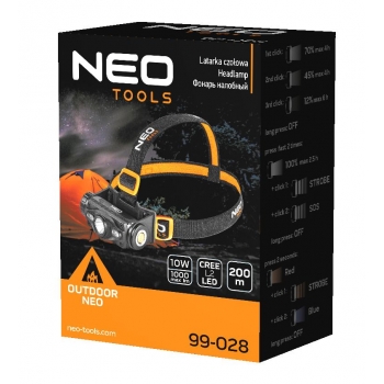 Latarka czołowa CREE LED 99-028 NEO TOOLS