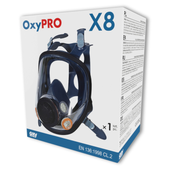 Maska pełnotwarzowa OxyPro X8 CL2 Silikon Oxyline
